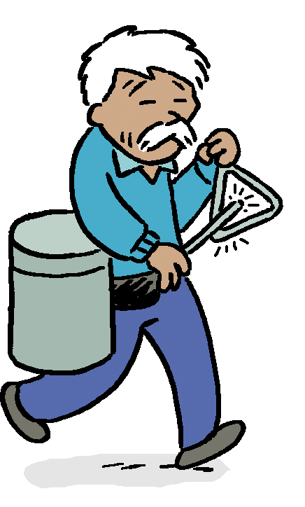 illustration of mexico city street vendor